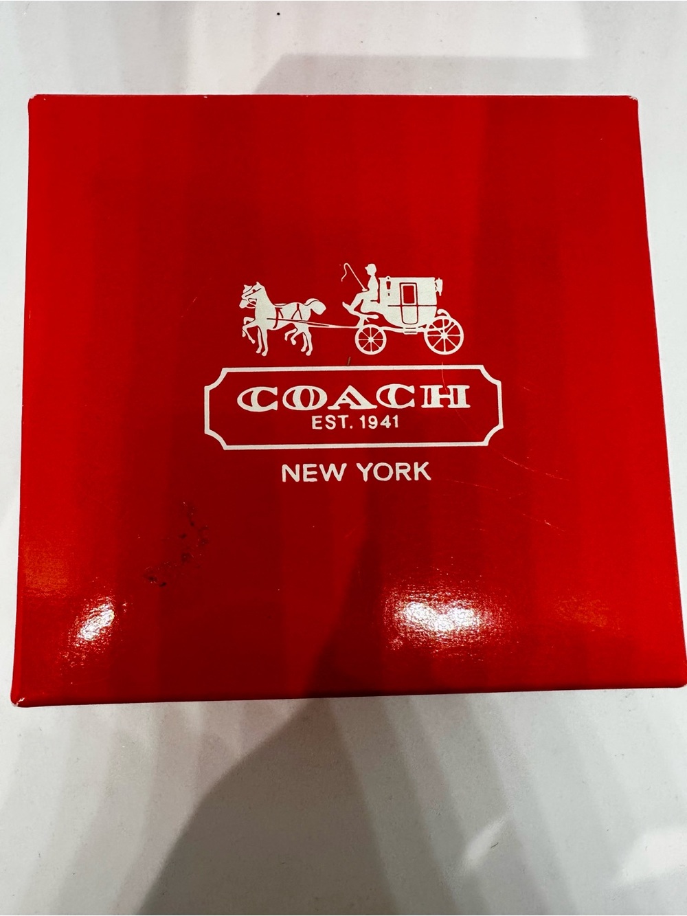 Authentic Vintage COACH Ceramic Heart Trinket Box with Original Presentation Box - Picture 9 of 10